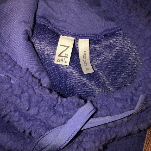 Z by Zella - Sheila Hooded Sherpa pullover - Blue - Picture 3 of 3